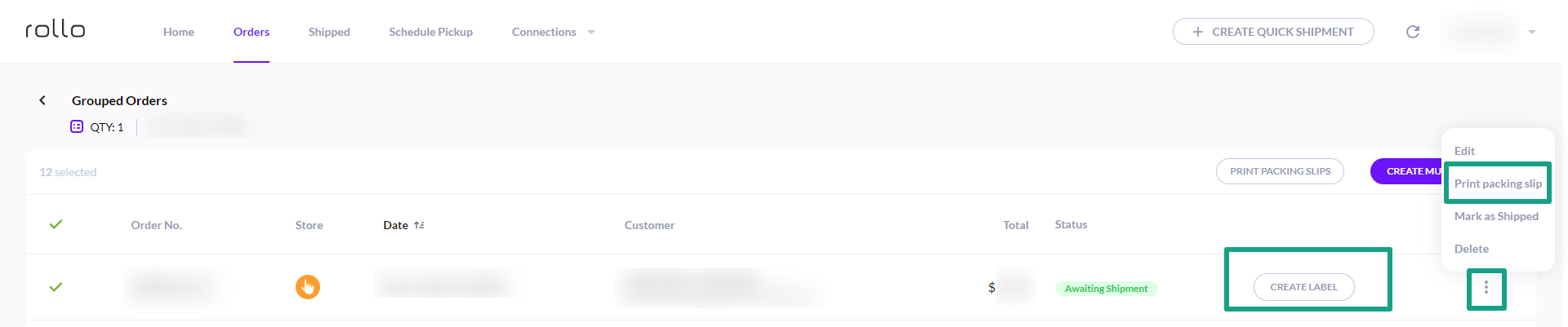 How to print shipping labels on eBay via Rollo