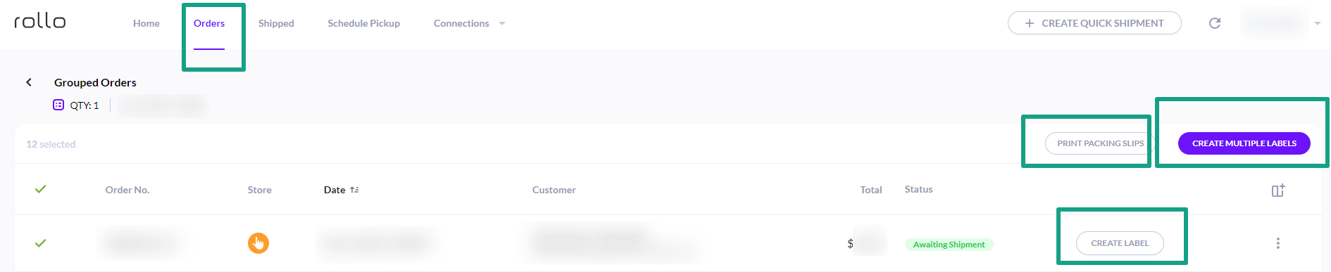 How to print multiple shipping labels on eBay from Rollo
