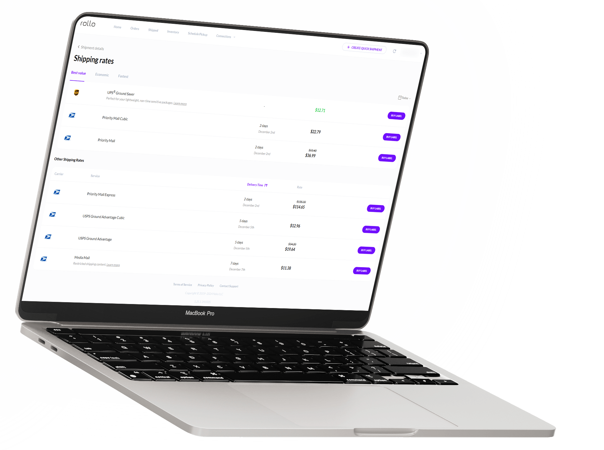 WooCommerce 4 Claim UPS and USPS shipping discounts when you join Rollo Ship for free