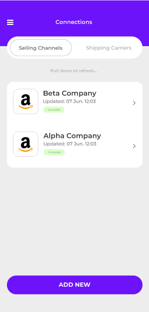 Amazon 6 Link your Amazon Store to Rollo Ship