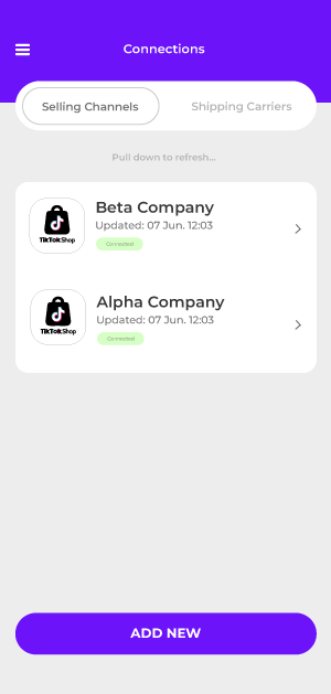 TikTok 6 Import TikTok Shop orders into Rollo Ship