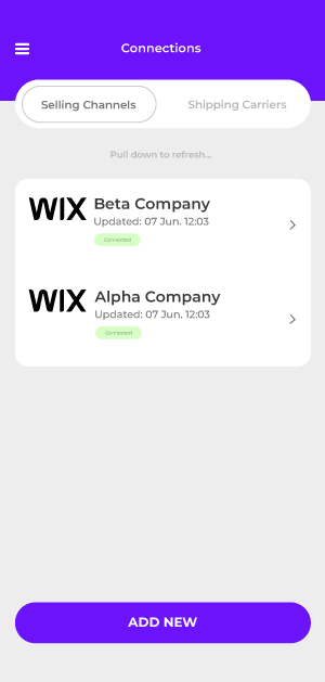 Wix 6 Import Wix Orders to Rollo Ship