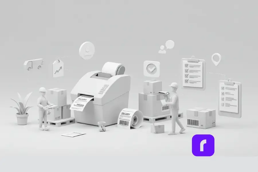 logistics thermal printer paper min