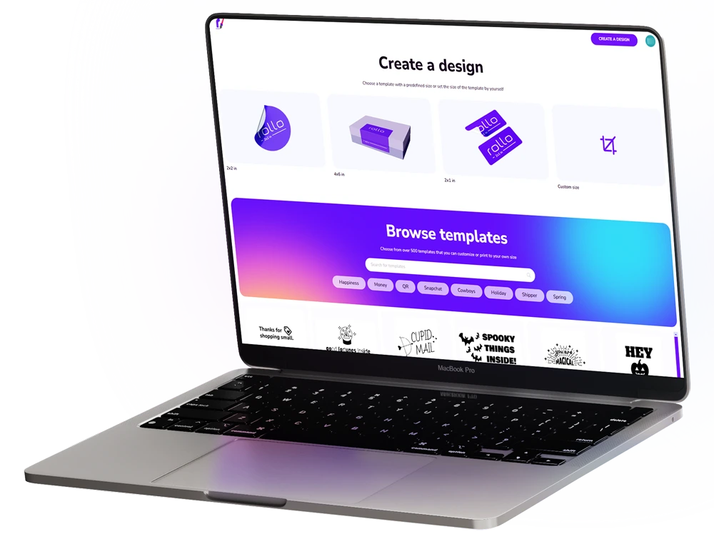 Depop 10 Rollo Label Designer for Desktop - create custom designs and labels for free. Available also on iOS and Android